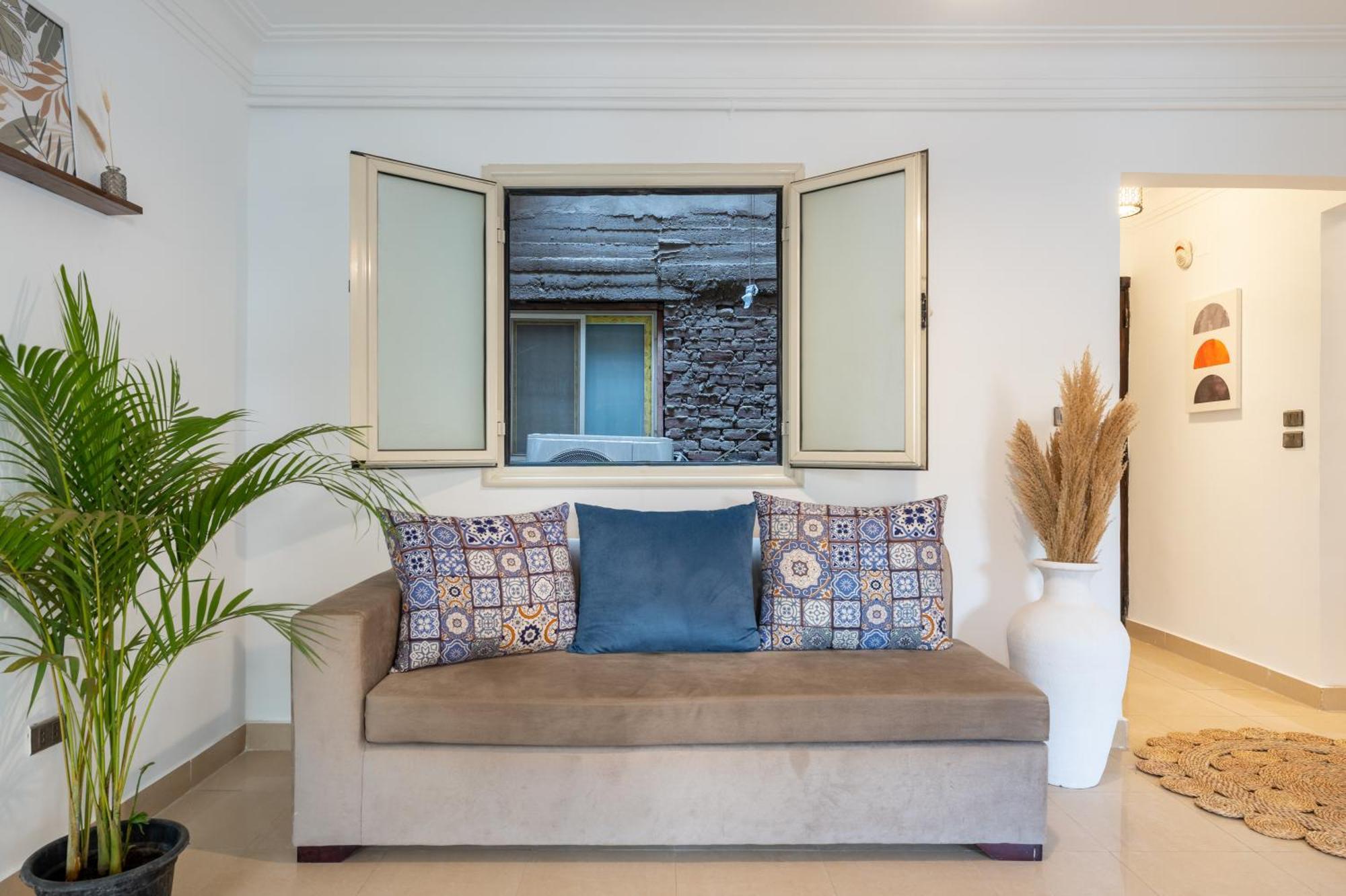 Moderne Mit Smart-tv, 2min Zum Nil In Zamalek Appartamento *