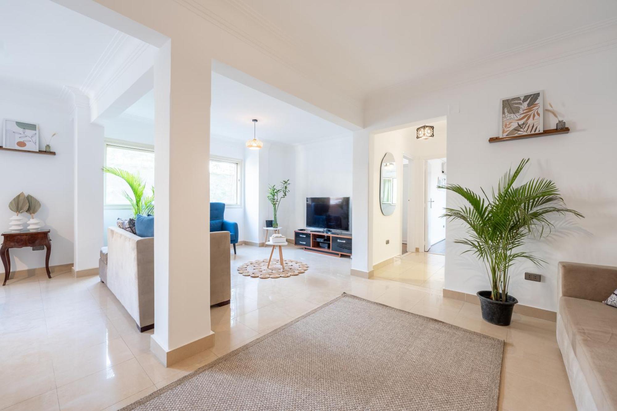 Moderne Mit Smart-tv, 2min Zum Nil In Zamalek * Cairo