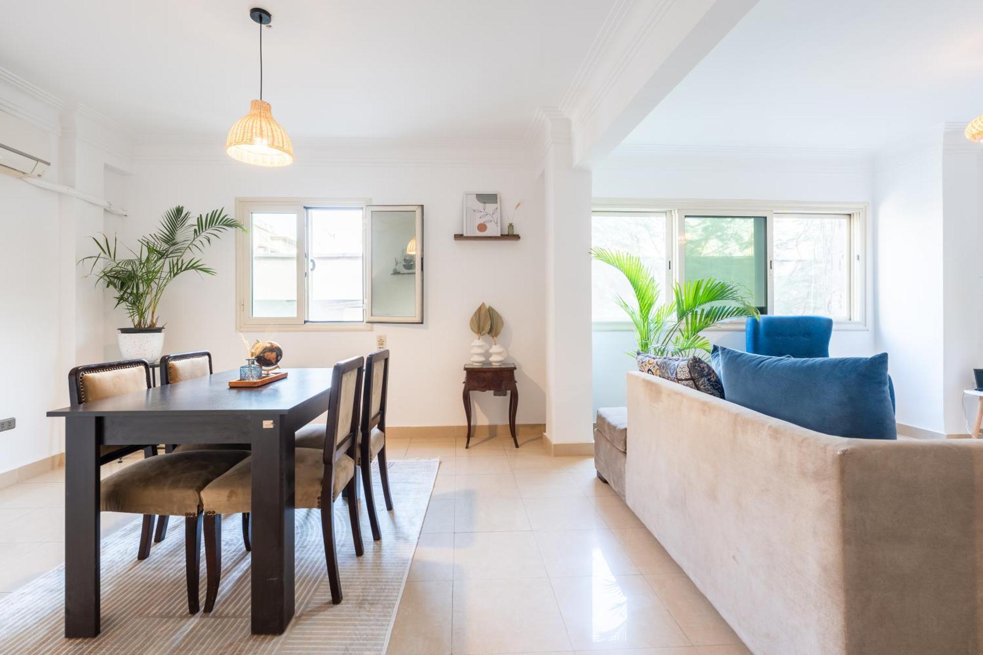 Moderne Mit Smart-tv, 2min Zum Nil In Zamalek *
